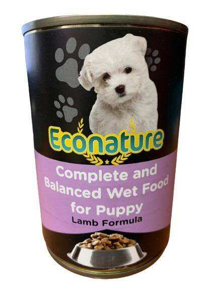 Econature Puppy Lamb Kuzu Etli Yavru Köpek Konservesi 400 Gr