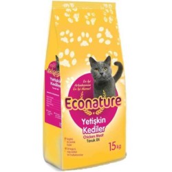 Econature Yetişkin Tavuklu Kuru Kedi Maması 15 Kg.