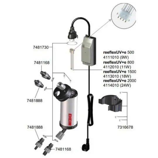 EHEİM REEFLEX UV+E 1500 UV FİLTRE - 3