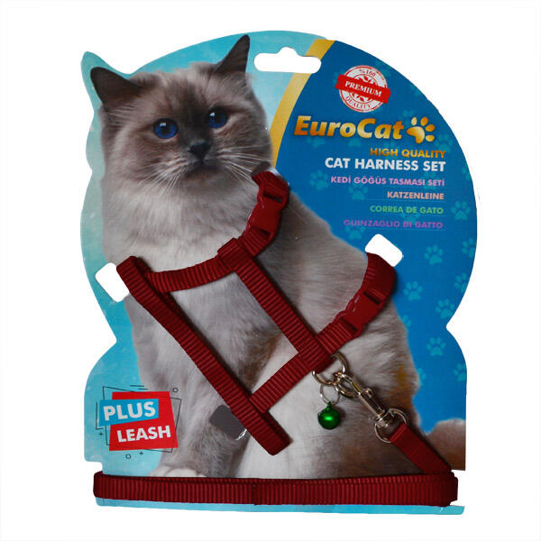 EuroCat Kedi Göğüs Tasması Kahverengi - 1