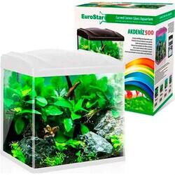 Eurostar Akdeniz 500 Beyaz Akvaryum 4W Led (50X30X45) - 3