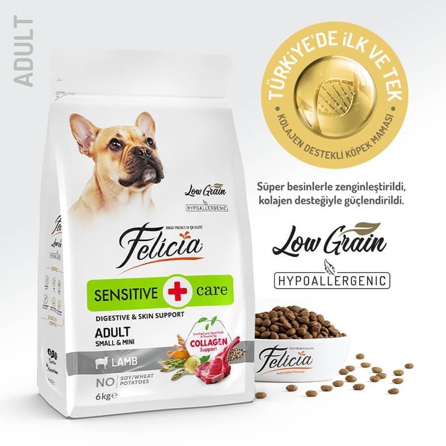 Felicia HypoAllergenic Kuzulu Pirinçli Küçük Irk Düşük Tahıllı Yetişkin Köpek Maması 6kg - 1
