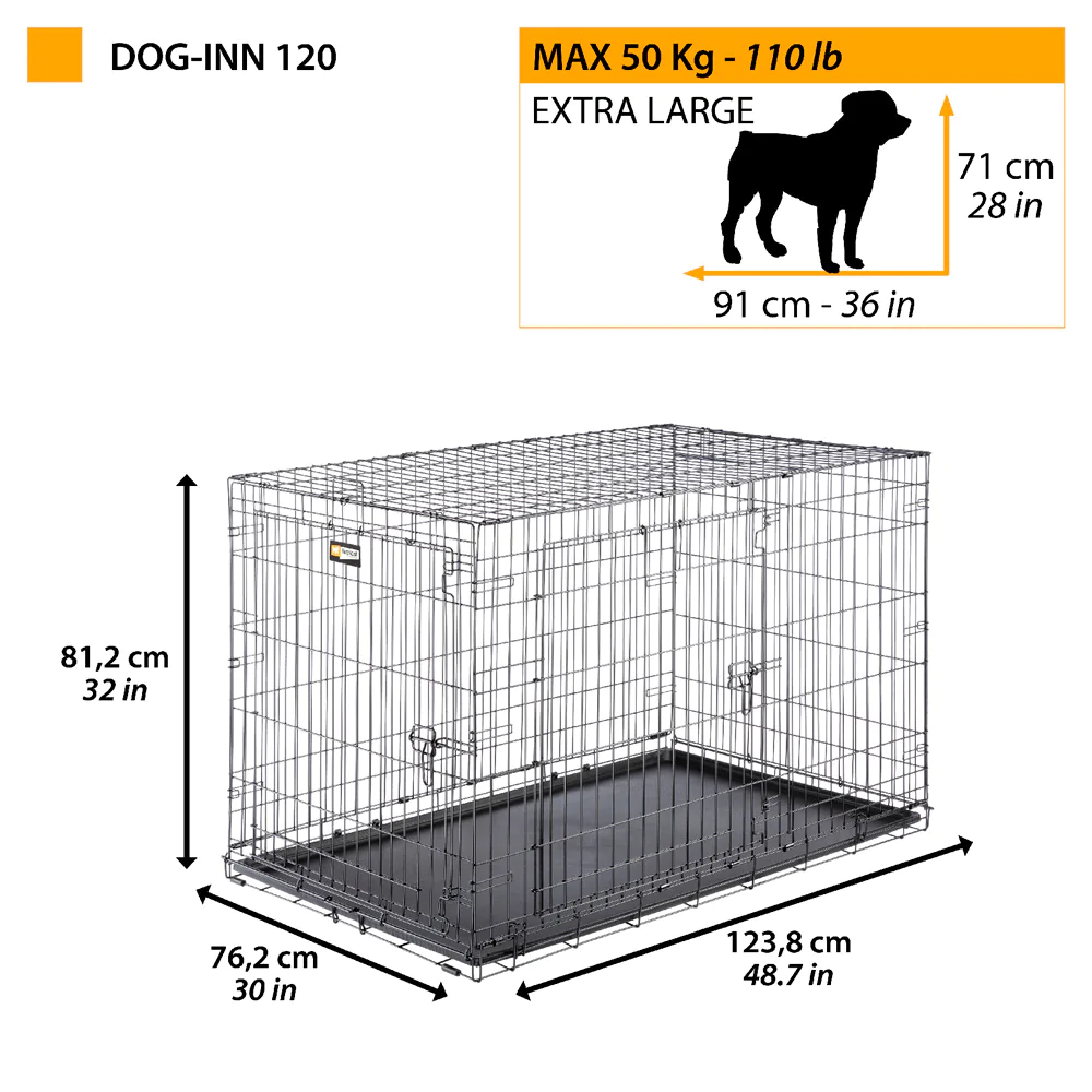 FERPLAST DOG-INN 120KEDİ-KÖPEK KAFESİ (1)