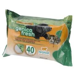 Ferplast Genico Fresh Yeşil Çaylı Kedi Köpek Temizlik Mendili - 3