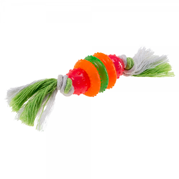 Ferplast Plastik Oyuncaklı Köpek Diş İpi 19 Cm.
