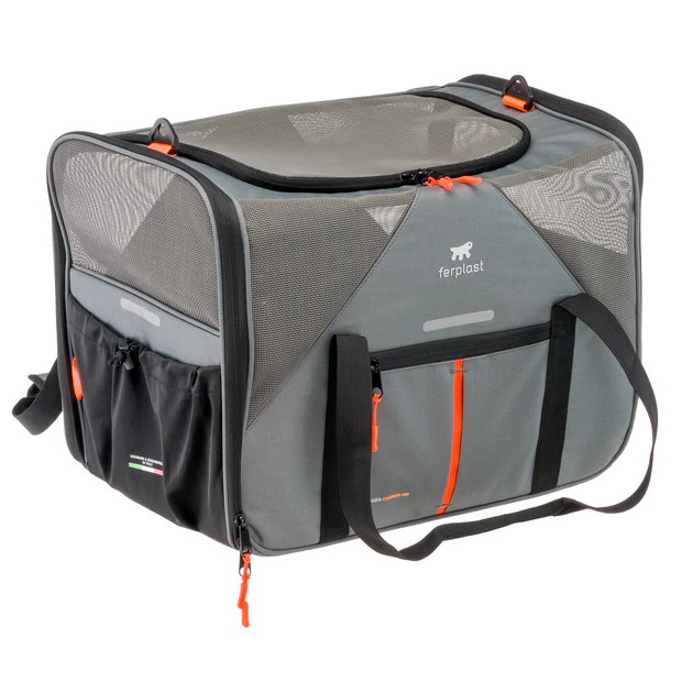 Ferplast Voyager 450 Kedi ve Köpek Kumaş Taşıma Çantası Gri (1)