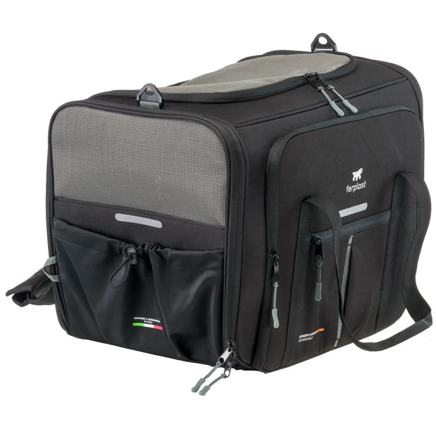 Ferplast Voyager Pro 450 Kedi Köpek Taşıma Çantası Gri - 2