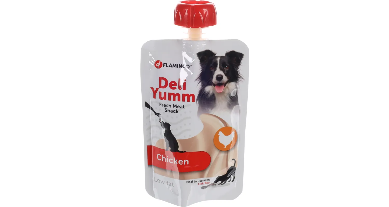 FLAMINGO DELI YUMM FRESHY MEAT SNACK CHICKEN 90GR - 1