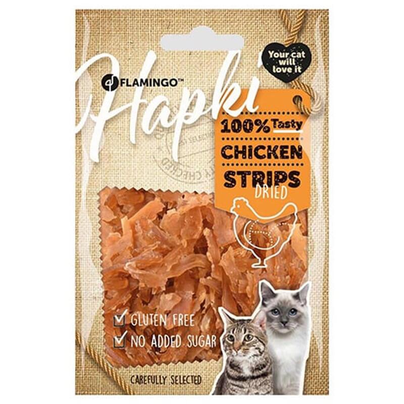 Flamingo Hapki Glutensiz Tavuklu Şerit Kedi Ödülü 50 Gr. - 1