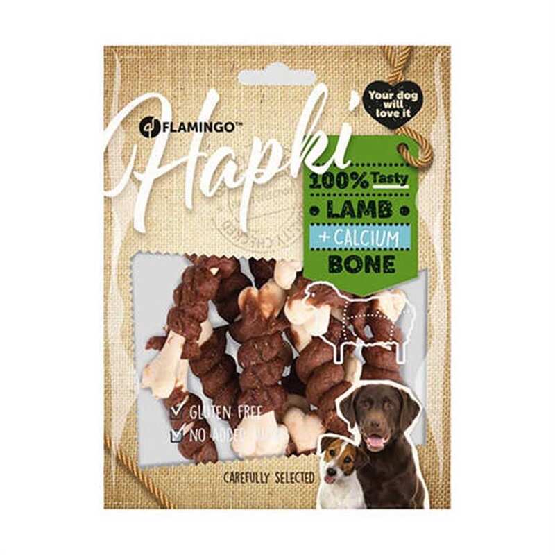 Flamingo Hapki Kuzulu Kemik Sargı Köpek Ödülü 150 Gr.