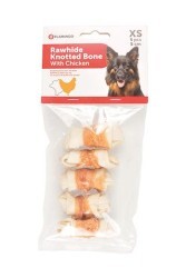 Flamingo Tavuk Eti Sargılı Düğüm Kemik Köpek Ödülü 5 Li 5 Cm Xs (1)