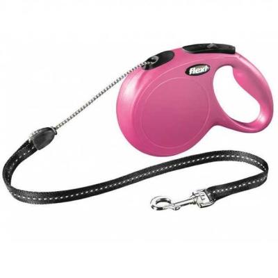 Flexi New Classic Otomatik İp Gezdirme Xs 3 Mt Pembe - 1