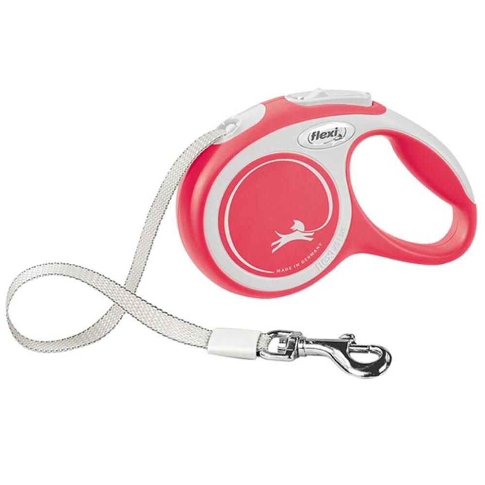 Flexi New Comfort Otomatik Kırmızı Şerit Gezdirme Small 5 Mt. - 1