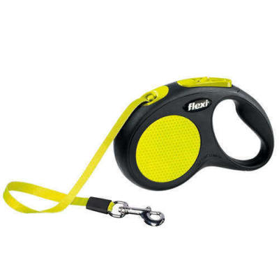 Flexi New Neon Otomatik Sarı Şerit Gezdirme Medium 5 Mt - 1