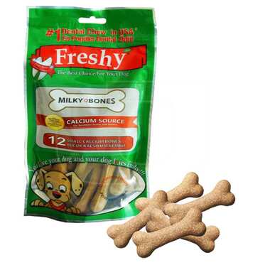 Freshy Milky Bones Tavuk Etli Kalsiyumlu Çiğneme Kemiği 180 gr 12 Adet