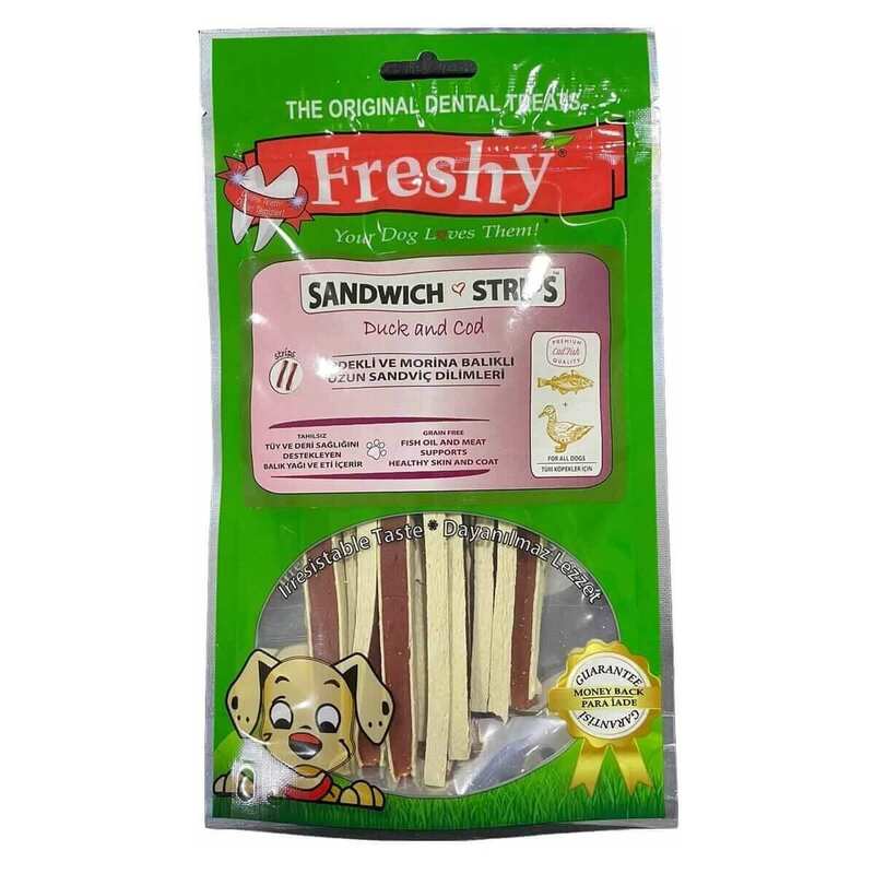 Freshy Sandwich Strips Balıklı Sandviç Köpek Ödülü