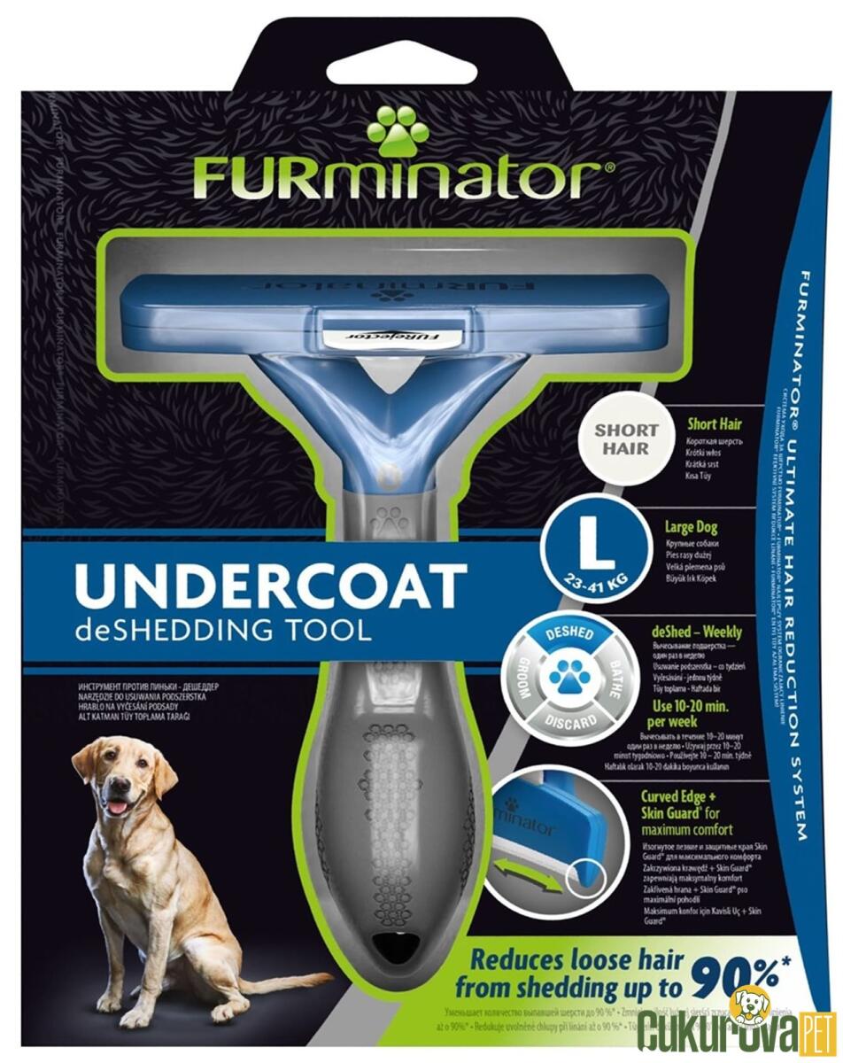 Furminator Uzun Tüylü Köpekler İçin Tüy Toplayıcı Tarak Long Hair L - 1