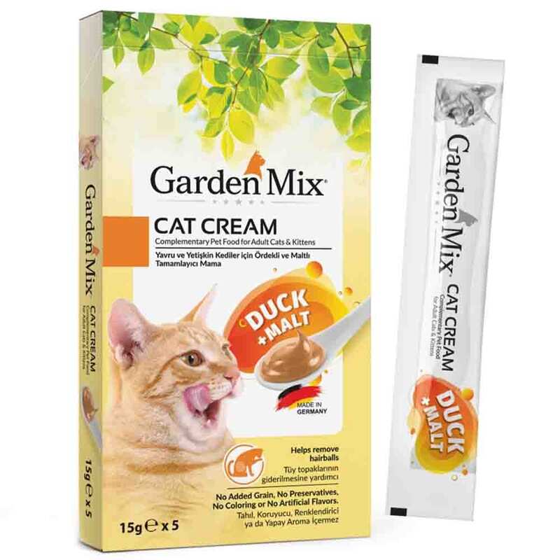 Gardenmix Ördek&Malt Kedi Kreması 5*15gr