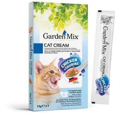 Gardenmix Tavuk&Taurin Kedi Kreması 5*15gr - 1