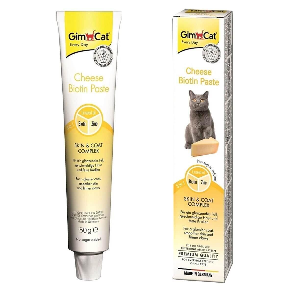 Gimcat Cheese Paste Biotin Peynirli Kedi Macunu 50 Gr - 1