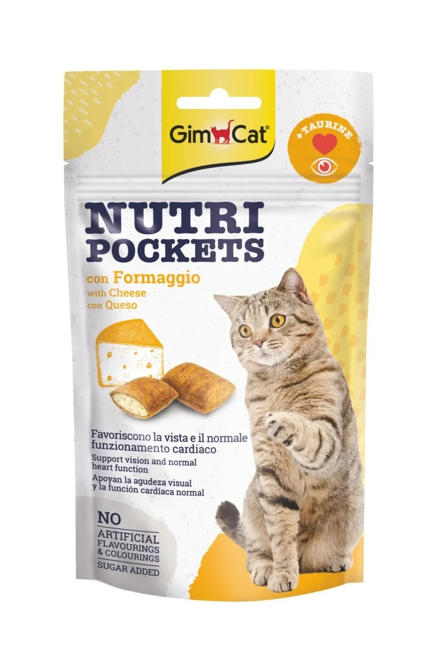 Gimcat Nutripockets Peynirli Kedi Ödülü Taurinli 60 Gr - 1