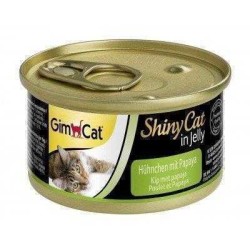 Gimcat Shinycat Jöleli Tavuklu Papayalı Kedi Konservesi 70 Gr. (1)