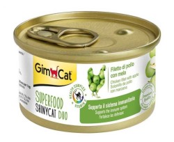 Gimcat Shinycat Super Food Fileto Tavuklu Elmalı Kedi Konservesi 70 Gr.​ (1)
