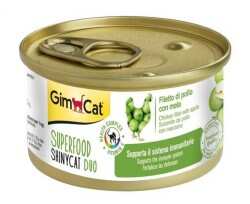Gimcat Shinycat Super Food Fileto Tavuklu Elmalı Kedi Konservesi 70 Gr. - 3