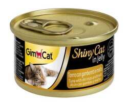Gimcat Shinycat Ton Balıklı Karidesli Malt Özlü Kedi Konservesi 70 Gr. - 4