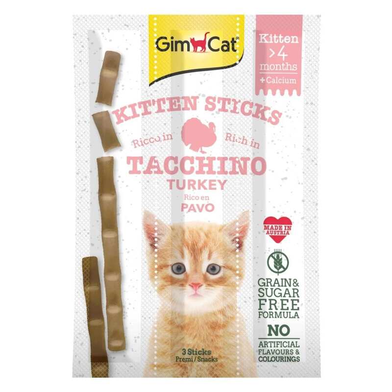 Gimcat Sticks Kitten Hindili Ödül Çubukları 3*3Gr.