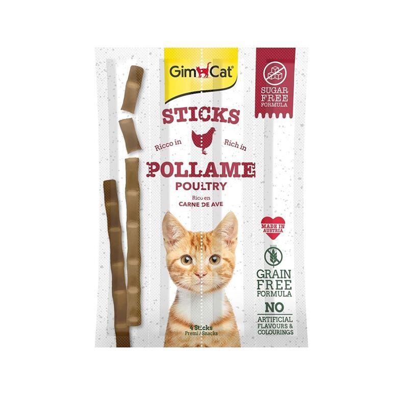 Gimcat Sticks Kümes Hayvanları Ve Karaciğerli Kedi Ödül Çubukları - 1