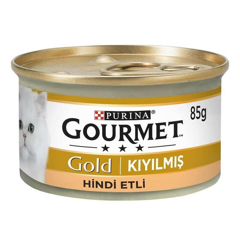 Gourmet Gold Kıyılmış Hindi Etli Yaş Kedi Konserve Maması 85 Gr.