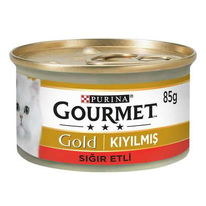 Gourmet Gold Kıyılmış Sığır Etli Kedi Konserve 85 Gr.
