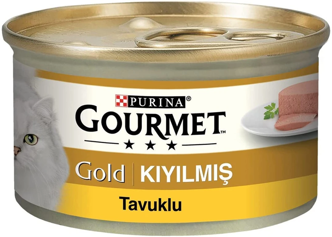 Gourmet Gold Kıyılmış Tavuk Etli Yaş Kedi Konserve Maması 85 Gr.