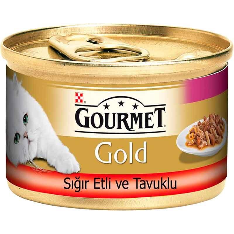 Gourmet Gold Sığır Etli Tavuklu Kedi Konservesi 85 Gr. - 2