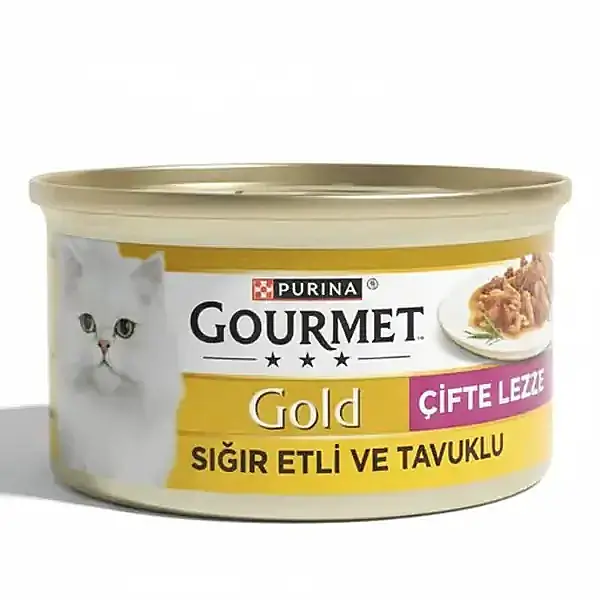 Gourmet Gold Sığır Etli Tavuklu Kedi Konservesi 85 Gr. - 1
