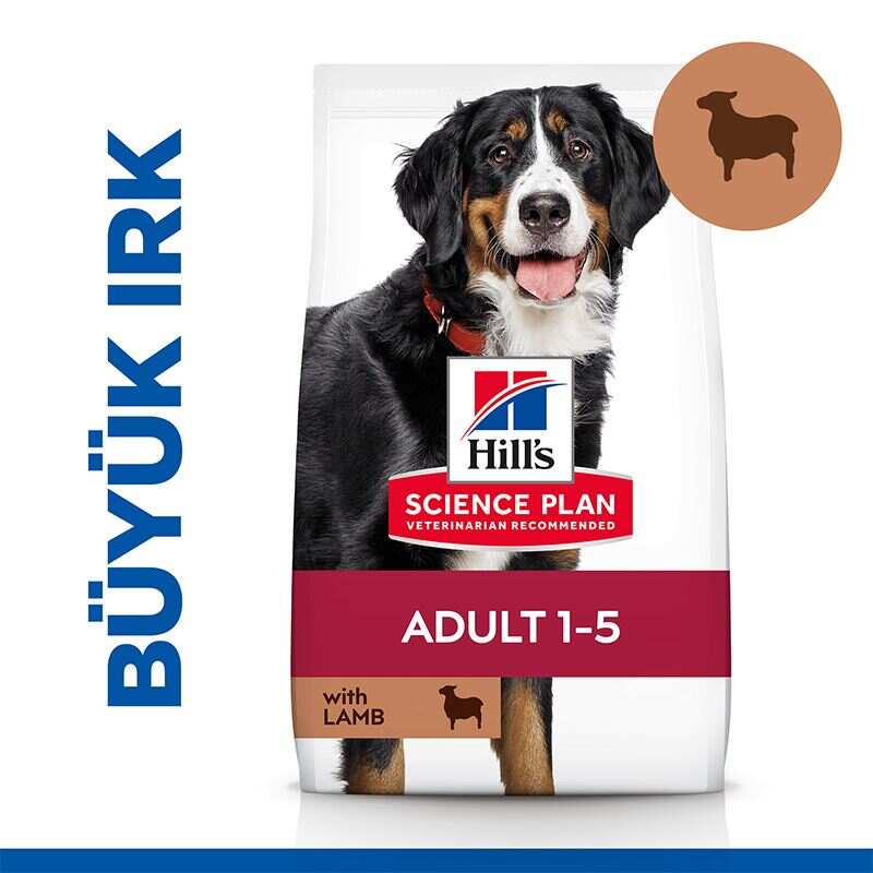 Hills Kuzu Etli Büyük Irk Yetişkin Köpek Maması 12 + 2 Kg.