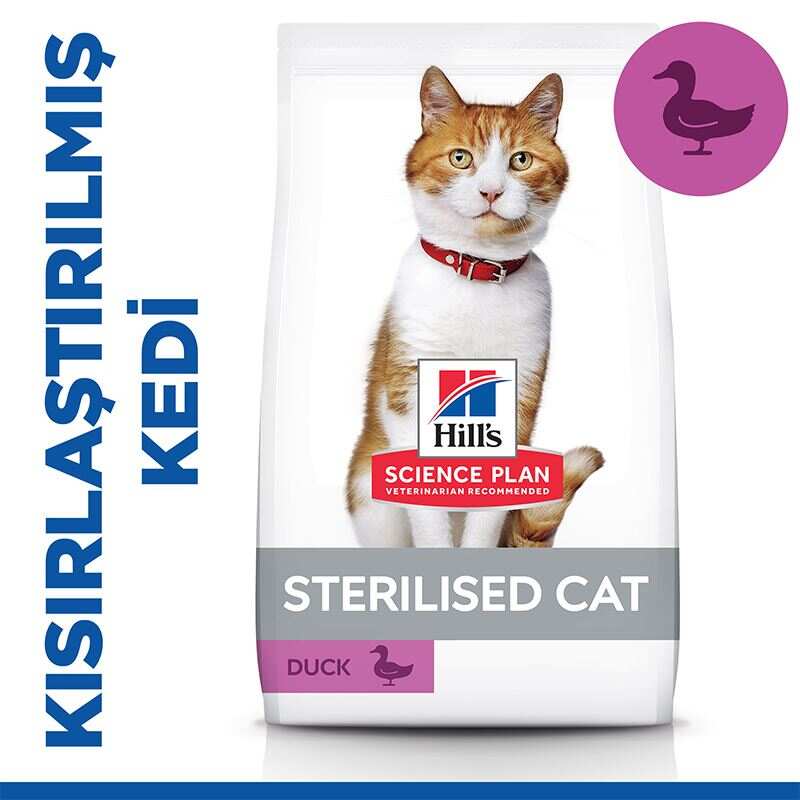 Hills Sterilised Ördekli Kısırlaştırılmış Kedi Maması 3 Kg.