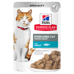 Hills Young Adult Alabalıklı Kısırlaştırılmış Kedi Yaş Maması 85 Gr.