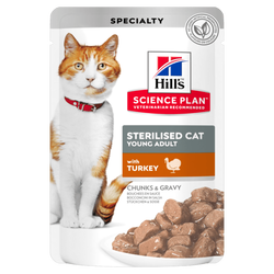 Hills Young Adult Hindili Kısırlaştırılmış Kedi Yaş Maması 85 Gr.