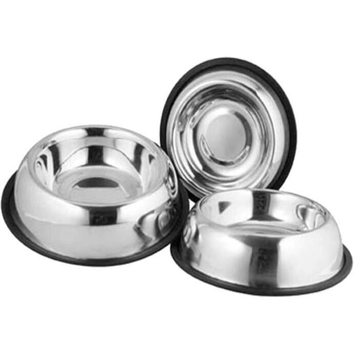 Kedi Köpek Çelik Mama Kabı 12 Cm - 1