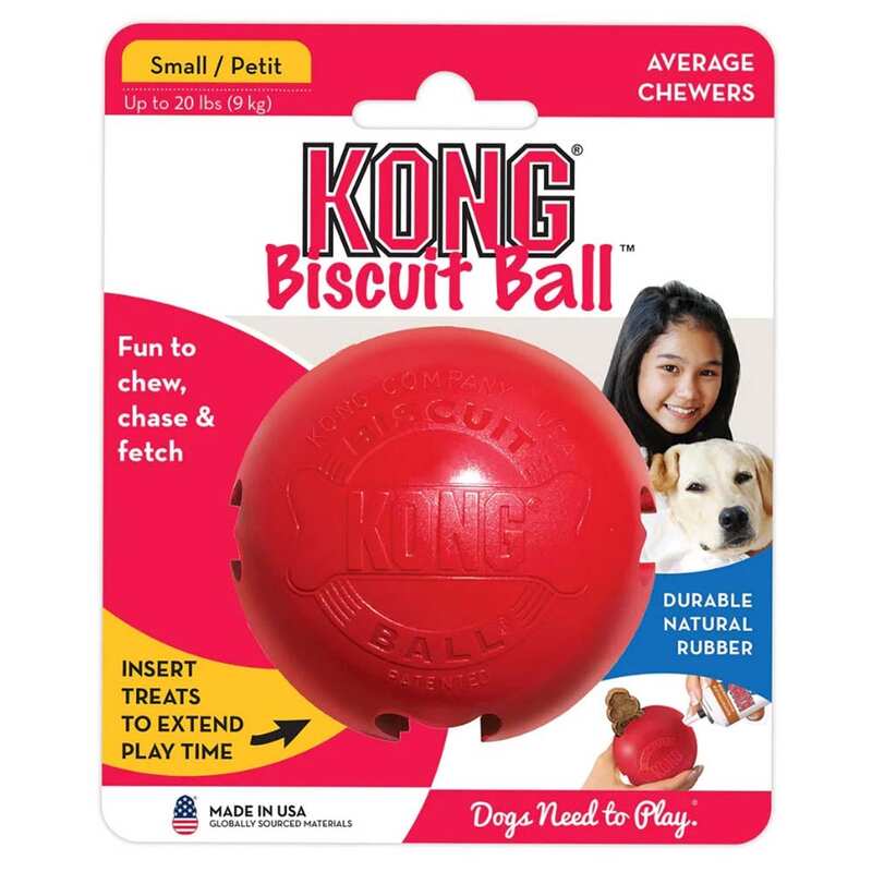 KONG Biscuit Ball Top Şeklinde Köpek Oyuncağı S