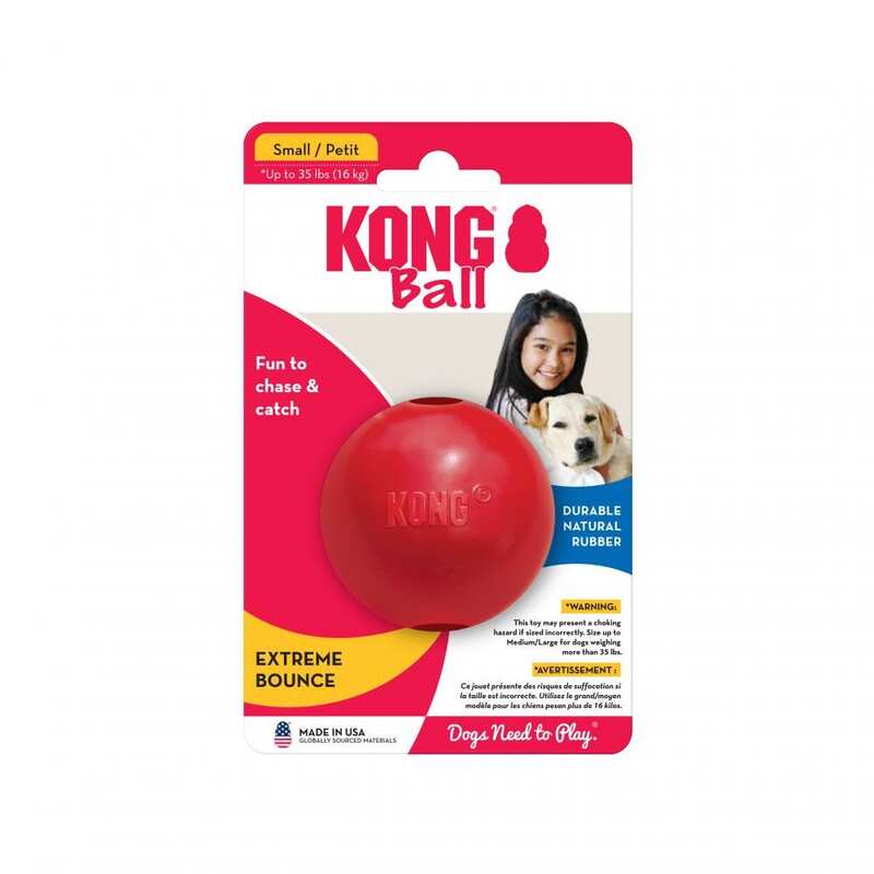 KONG Delikli Top Şeklinde Çok Amaçlı Köpek Oyuncağı S