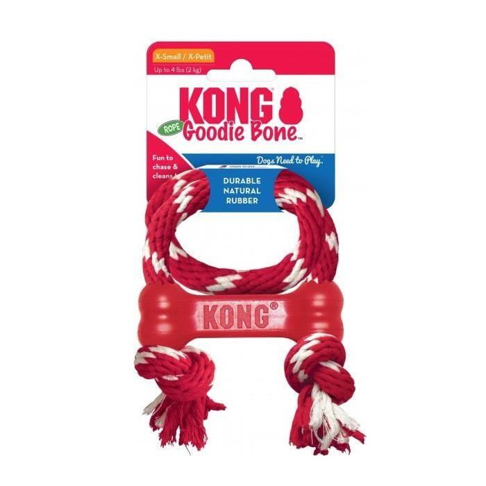 KONG Goodie Bone İpli Kemik Köpek Oyuncağı XS - 1