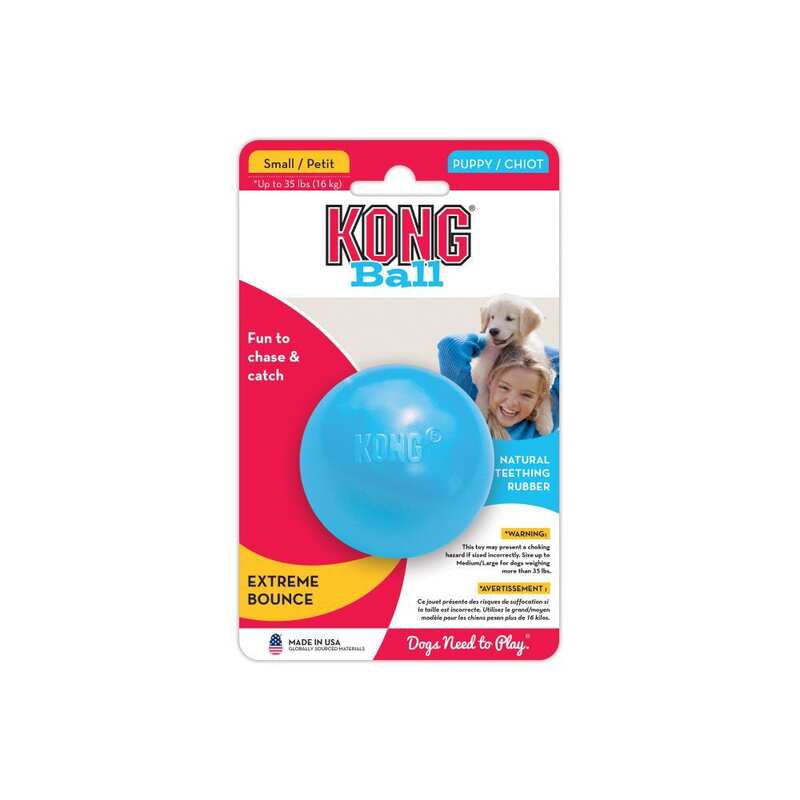 KONG Puppy Ball Delikli Top Yavru Köpek Oyuncağı Small