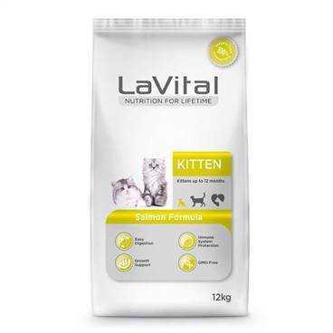 Lavital Kitten Salmon Yavru Kedi Maması Somonlu 12 Kg. - 1