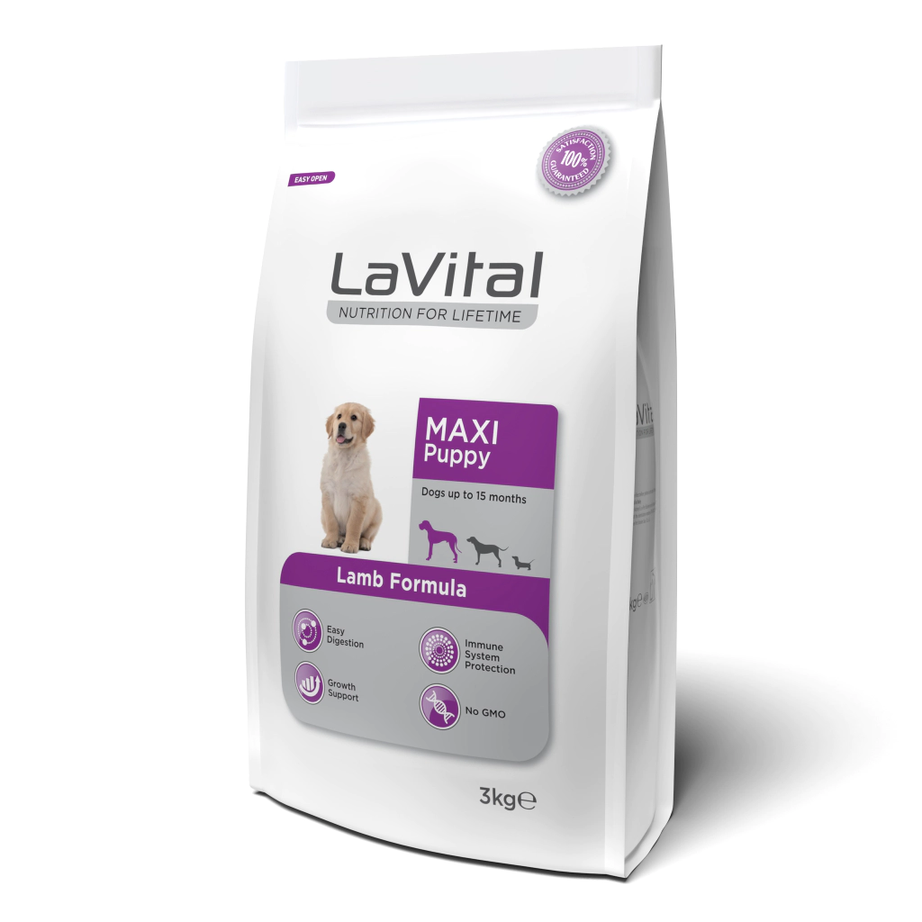 Lavital Maxi Puppy Lamb Kuzu Etli Yavru Köpek Maması 3 Kg.