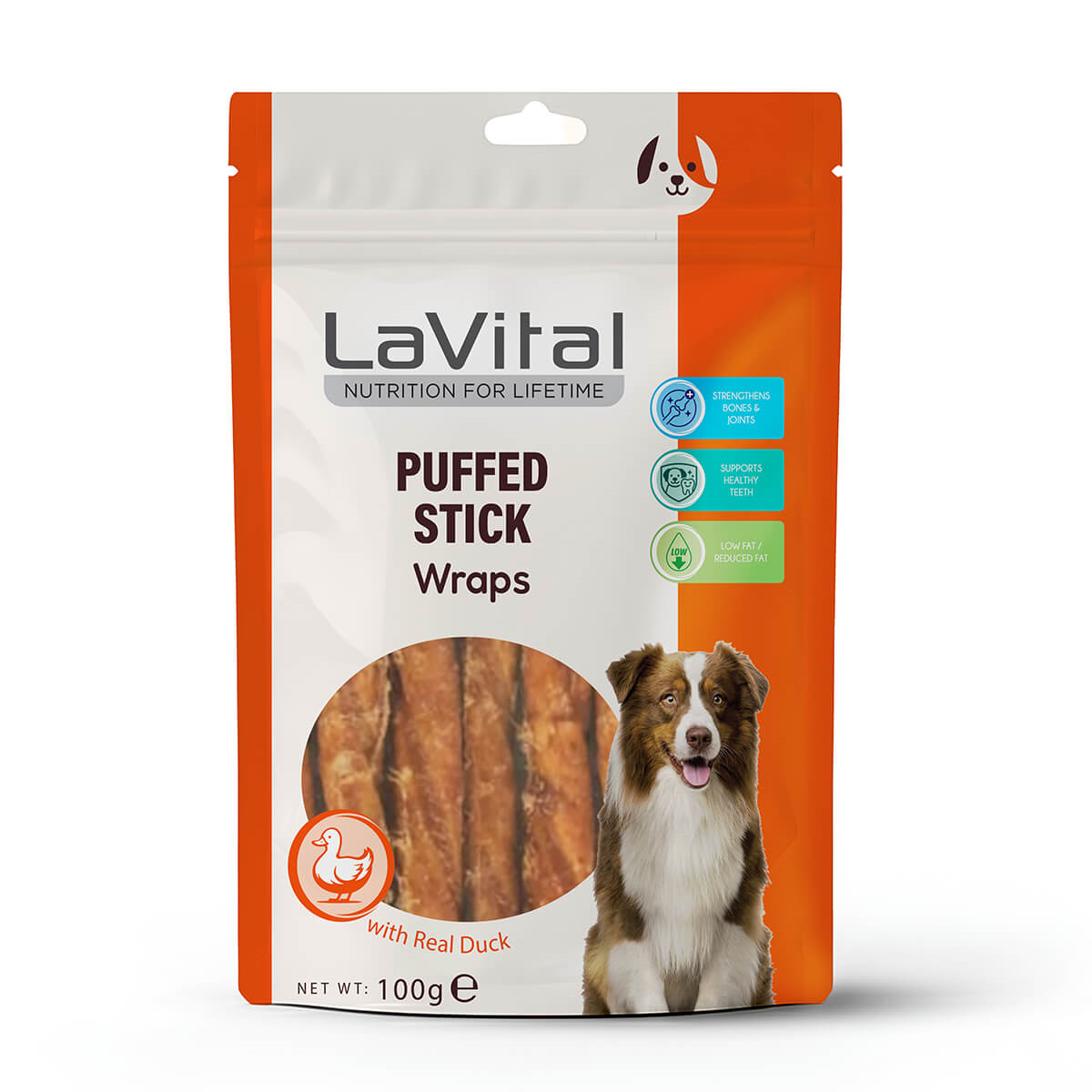 LaVital Ördek Eti Sarılı Dolgulu Çubuk 100g - 1