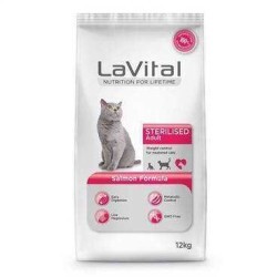 Lavital Sterilised Adult Kısırlaştırılımış Kedi Maması Somonlu 12 Kg.