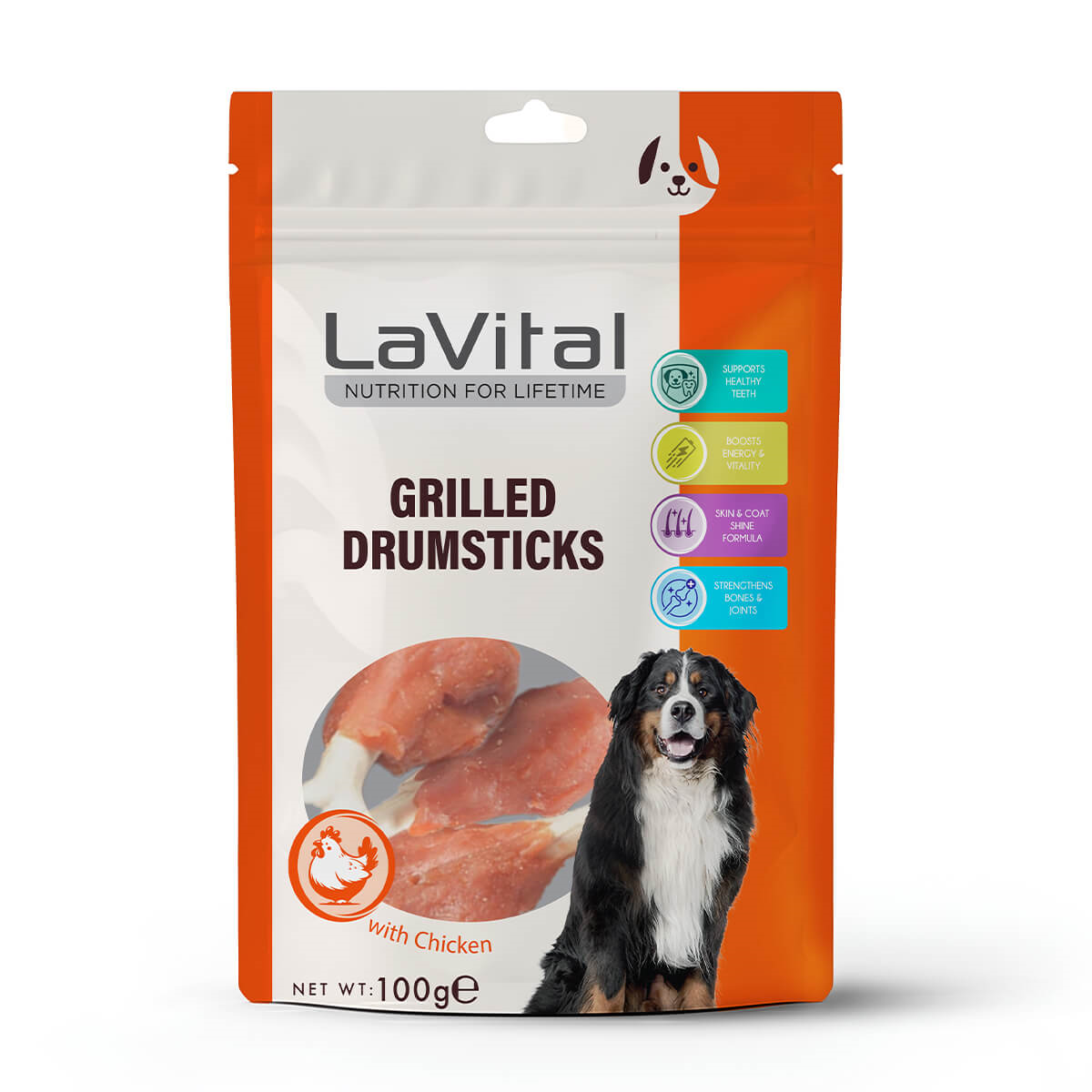 LaVital Tavuk Etli Baget Köpek Ödülü 100g - 1